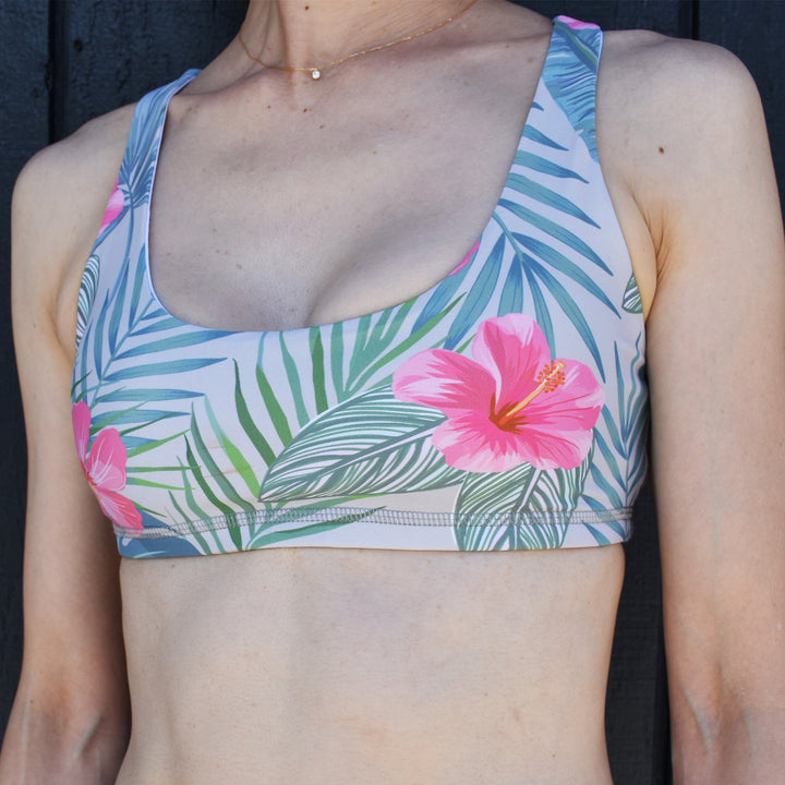 MM Cross Back Bra Top Botanical