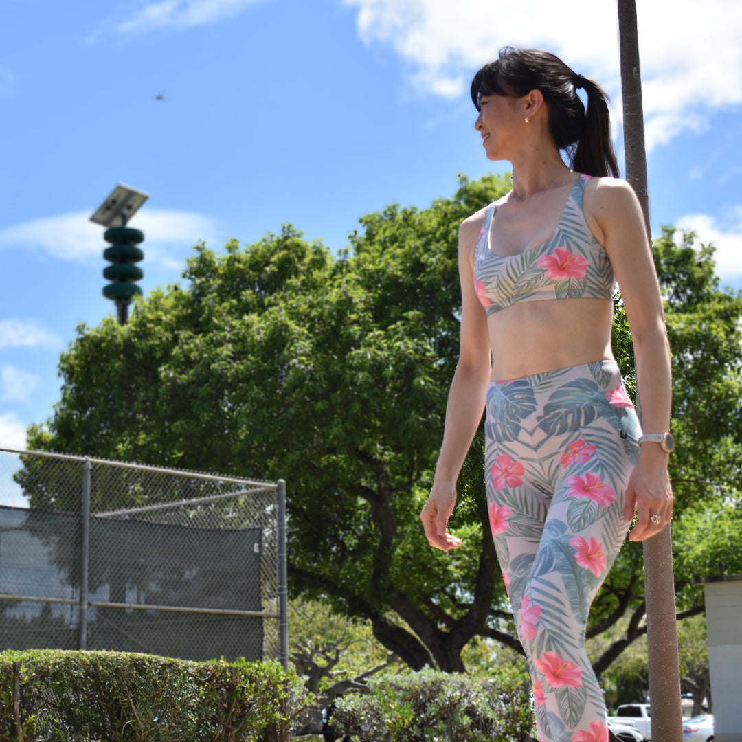 MM Cross Back Bra Top Botanical