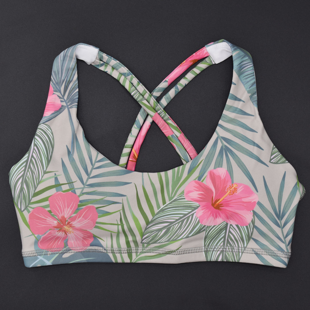 MM Cross Back Bra Top Botanical