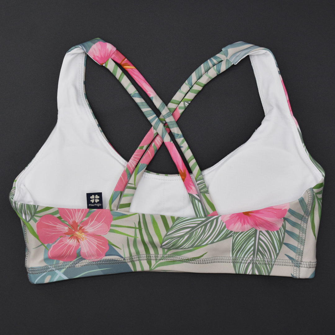 MM Cross Back Bra Top Botanical