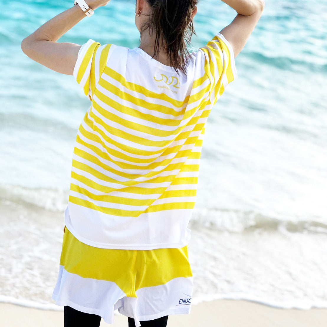 Unisex Border Boat Neck Tee